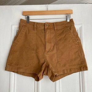 NWOT Madewell The Curvy Perfect Fatigue Short, Toffee, Size 27
